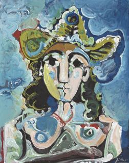 Pablo Picasso - Nu au chapeau, buste