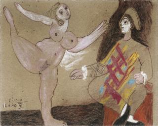 Pablo Picasso - Nu Dansant Et Arlequin