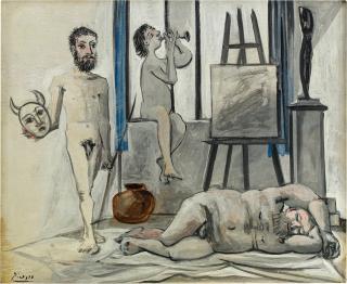Pablo Picasso - Nus masculins (Les trois âges de l\'homme)