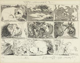 Pablo Picasso - One Plate, From Sueño Y Mentira De Franco (Bloch 297)