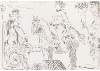 Pablo Picasso - Plate 10, from Le Cocu Magnifique