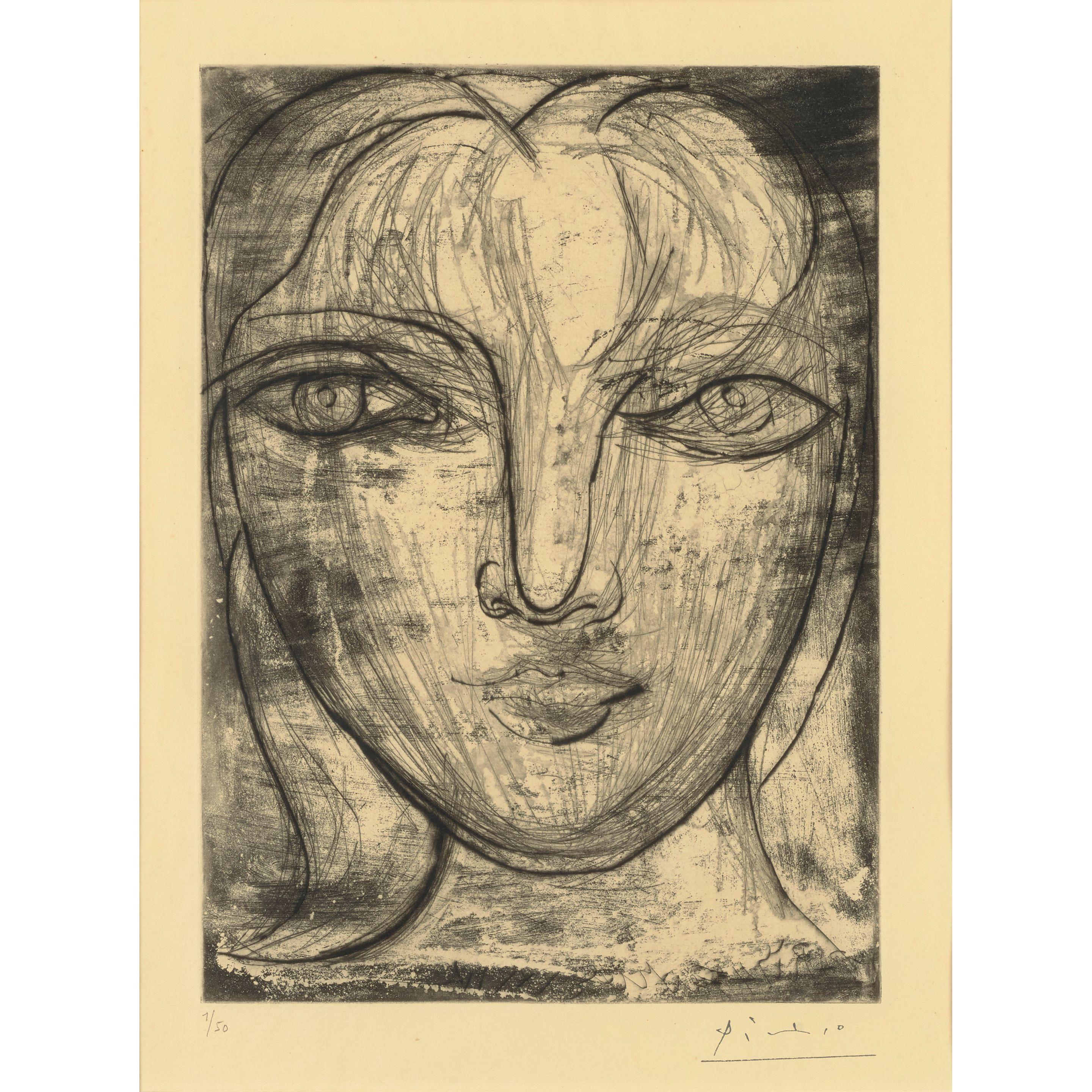 Pablo Picasso - Portrait de Marie-Thérèse de face (Portrait of Marie-Thérèse from the Front)