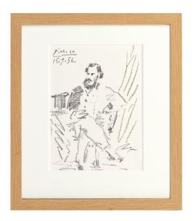 Pablo Picasso - Portrait of Léon Tolstoi, from La Guerre et la Paix