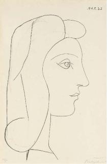 Pablo Picasso - Profil de Femme (B. 436; Mourlot 82)