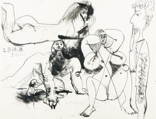 Pablo Picasso - Quatre personnages