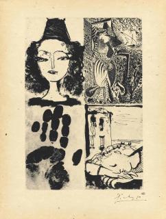 Pablo Picasso - Quatre sujets pour  La barre d\'appui