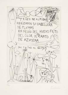 Pablo Picasso - Rafael Alberti, El Entierro del conde de orgaz, Gustavo Gili, Ediciones de la Cometa, Barcelona, 1969
