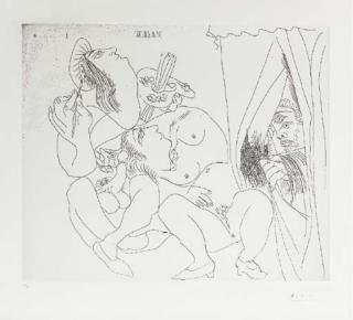 Pablo Picasso - Raphaël Et la Fornarina V, From Séries 347 (B. 1780; Ba. 1797 Bb1)