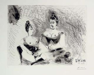 Pablo Picasso - Repos, Deux Filles, from La Série 156 (B. 2008; Ba. 2018 Ba)