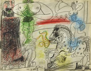 Pablo Picasso - Scène de cirque