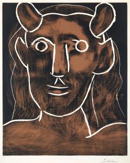 Pablo Picasso - Tête De Faune (B. 1094; Ba. 1291; Pp. L-110)