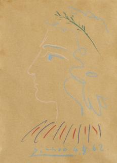 Pablo Picasso - Tête De Femme, Profil 