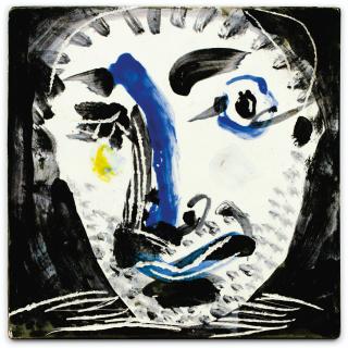 Pablo Picasso - Tête D\'Homme Au Nez Bleu