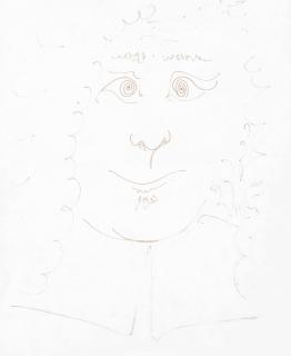 Pablo Picasso - Tête d\'homme jovial