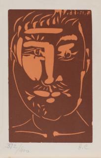 Pablo Picasso - Tête d\'Homme Moustachu