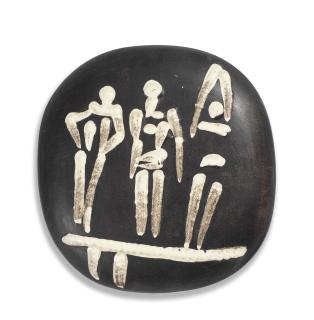 Pablo Picasso - Trois personnages sur tremplin