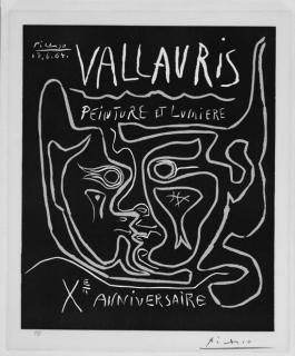 Pablo Picasso - Vallauris Peintre et Lumière Xe Anniversaire (B. 1850; Ba. 1353)