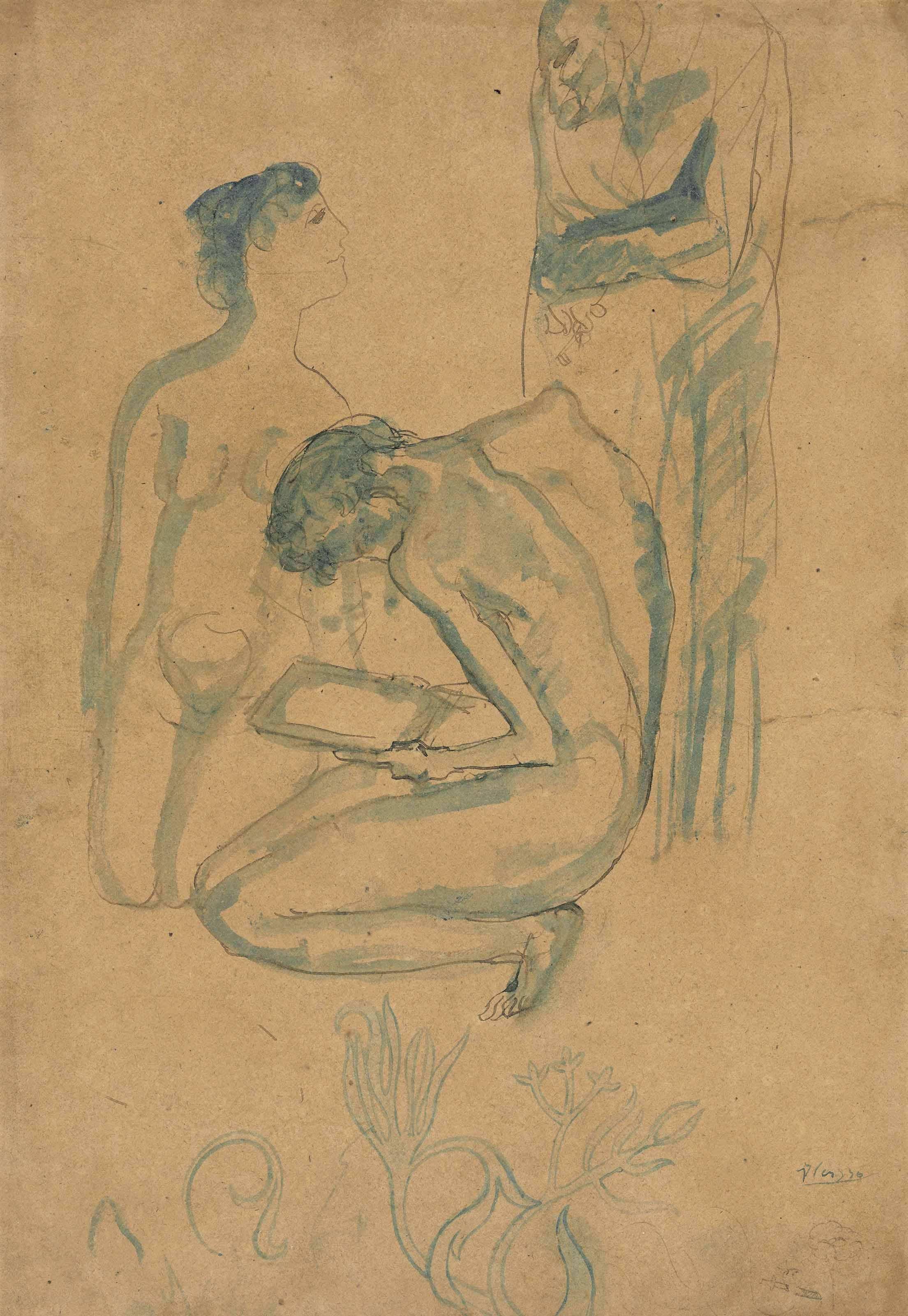 Pablo Picasso - Vieille femme et deux nus