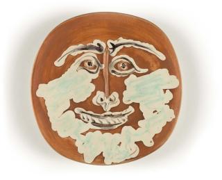 Pablo Picasso - Visage barbu.