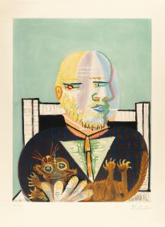 Pablo Picasso - Vollard et son chat