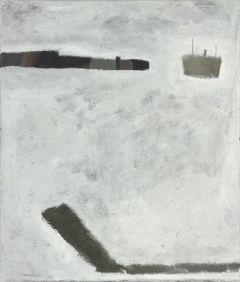 Padraig Macmiadhachain, R.W.A. - Harbour pier and tug