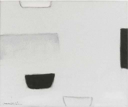 Padraig Macmiadhachain, R.W.A. - Winter Mist in the Harbour, St.Ives