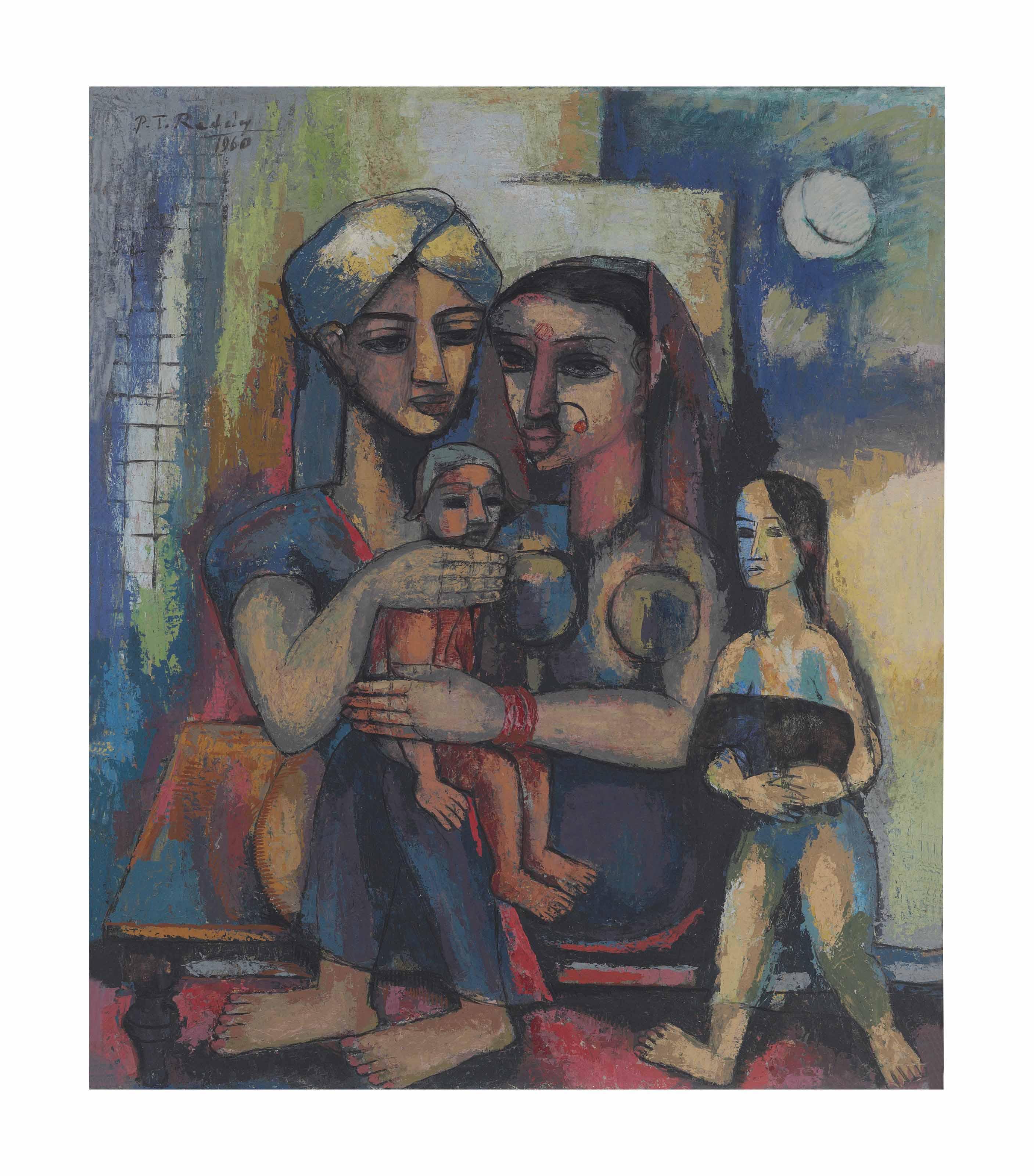 Pakhal Tirumal Reddy - Untitled (Farmer\'s Family)