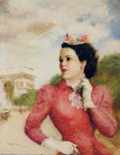 Pal Fried - A lady on the Champs Elysées