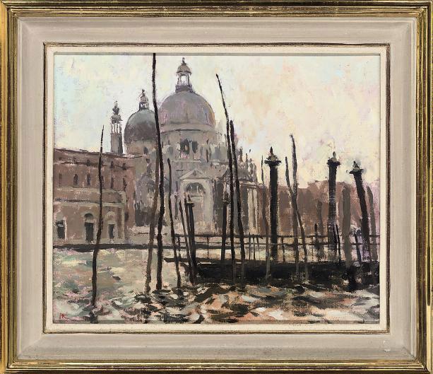 Pamela Kay, R.C.A., R.W.S., R.B.A., N.E.A.C. - Salute from Hotel Monaco, Venice