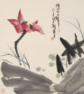 Pan Tianshou - Lotus, 1963