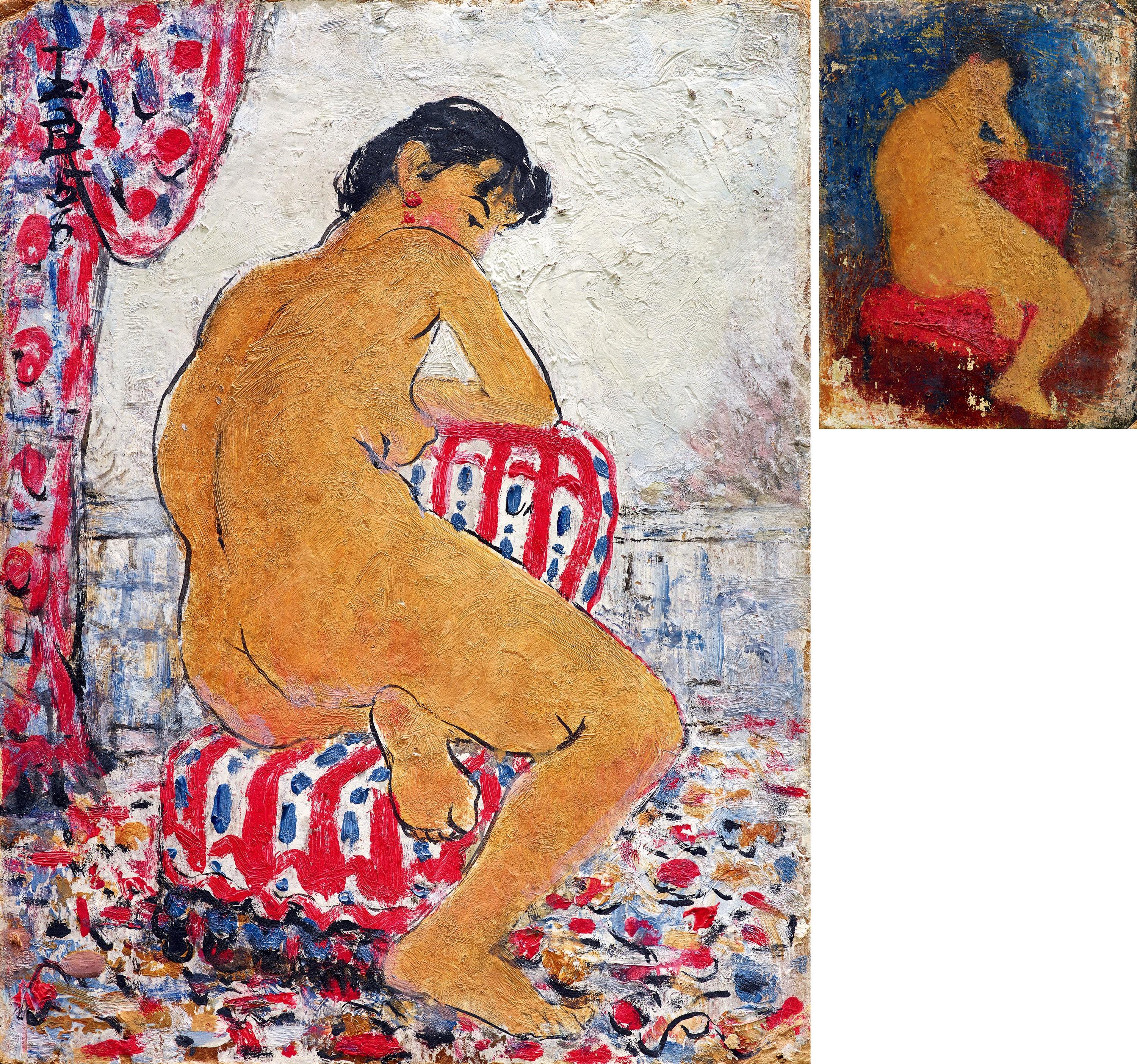 Pan Yuliang - Nude Beauty （Double-Sided）(Painted In 1958)