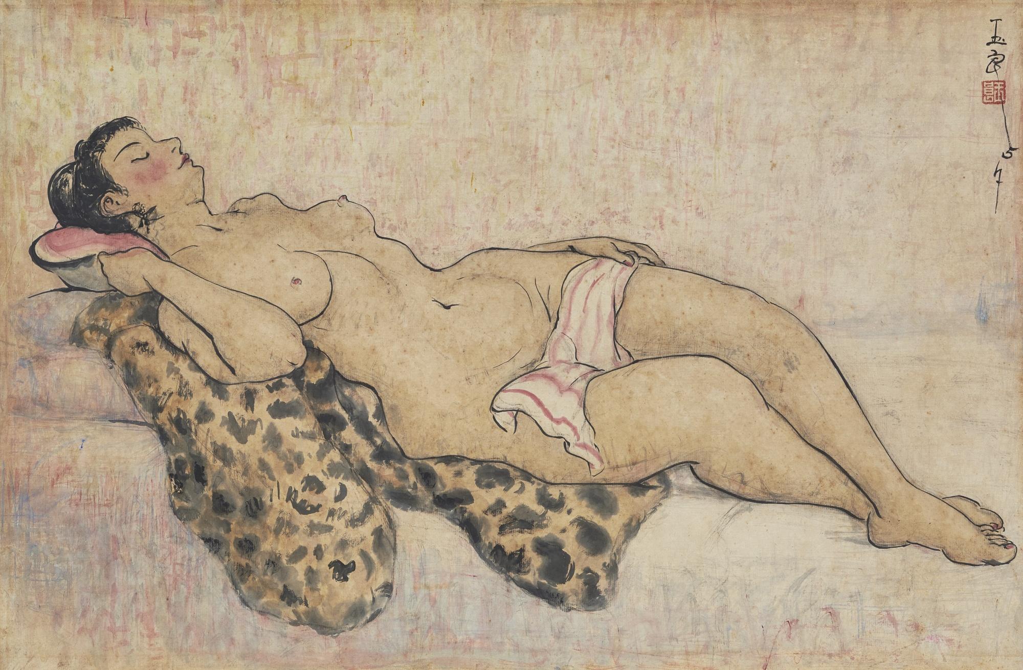 Pan Yuliang - Reclining Nude
