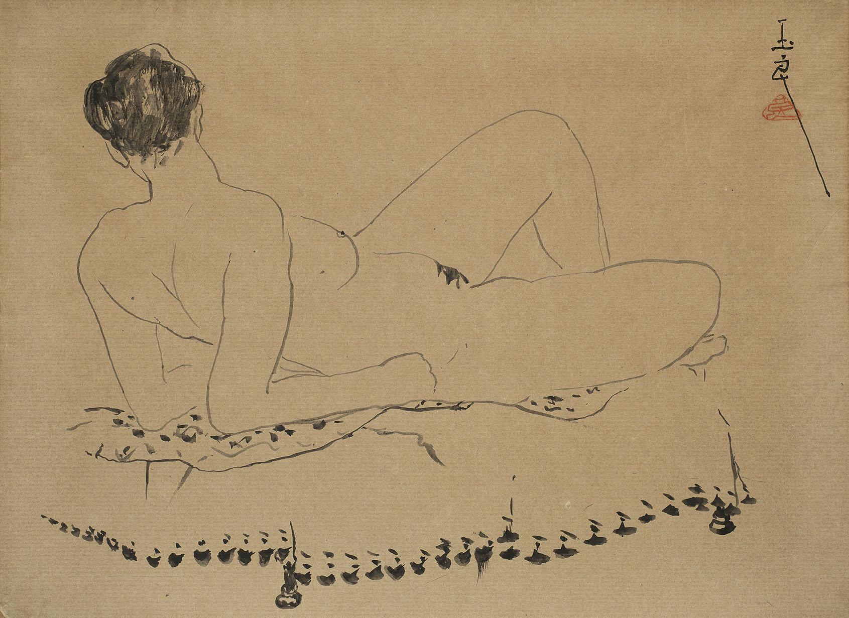 Pan Yuliang - Reclining Nude