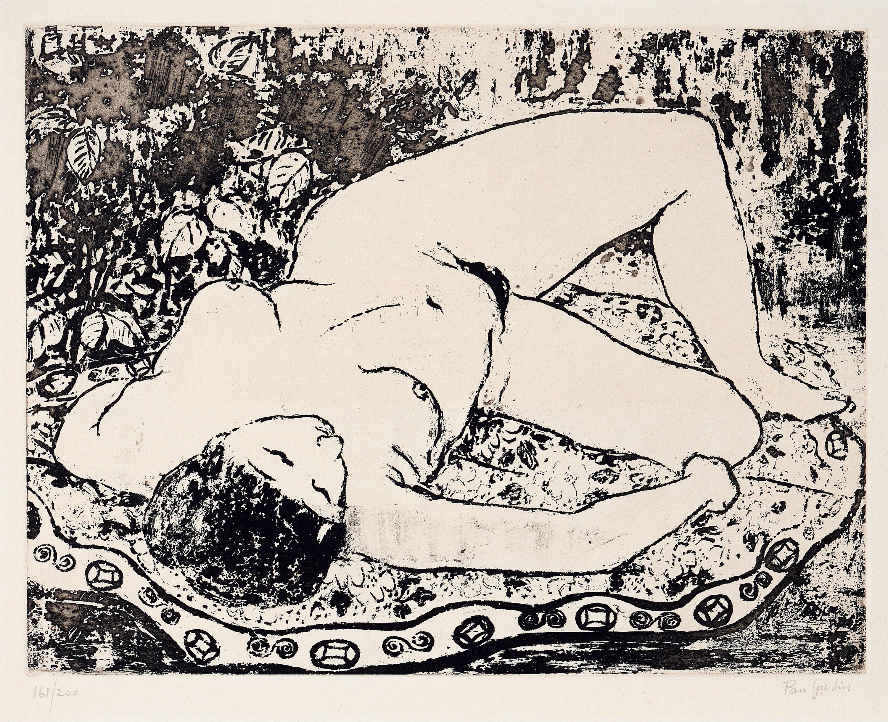 Pan Yuliang - Reclining Nude