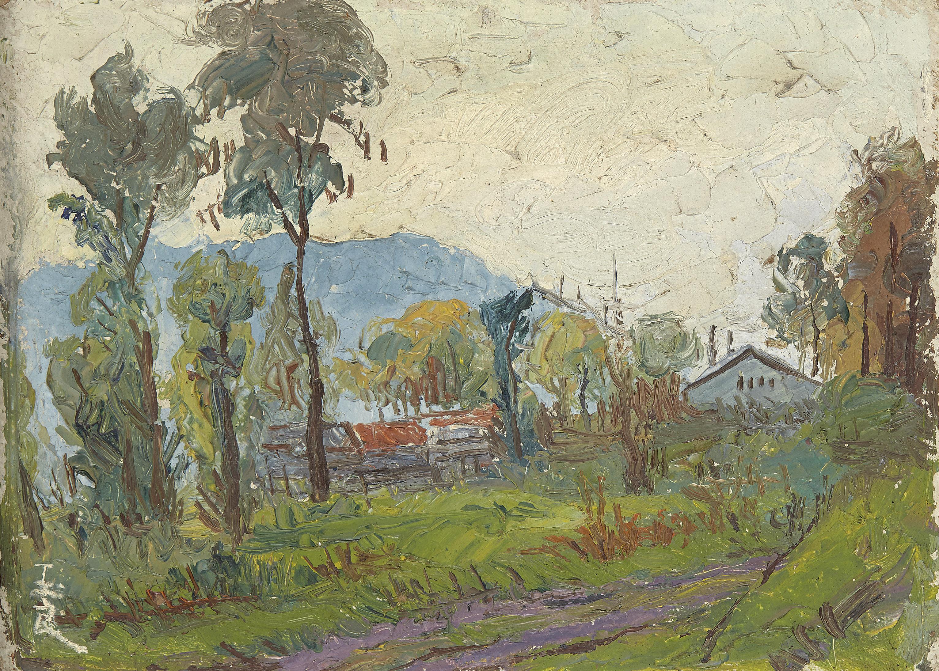 Pan Yuliang - Vue d\'Honfleur