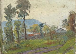 Pan Yuliang - Vue d\'Honfleur