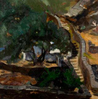 Panayiotis Tetsis - Vue de Sifnos / Paysage IV