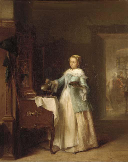 Pancraz Koerle - Serving the refreshments