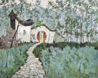 Pang Jiun - A Passerby Hears A Fair Maiden\'S Laughter In The Garden Ring