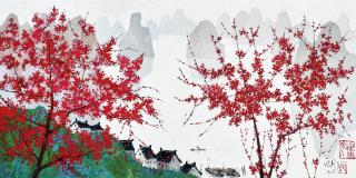 Pang Jiun - Plum Blossom (Painted In 2016)