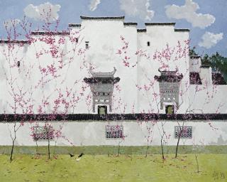 Pang Jiun - Scholar Building In Spring