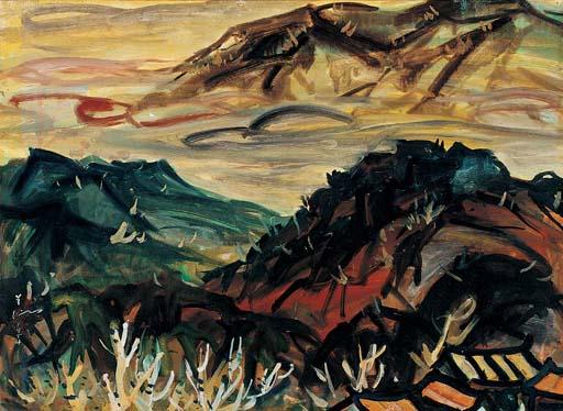 Pang Tseng-Ying - Countryside at Dusk