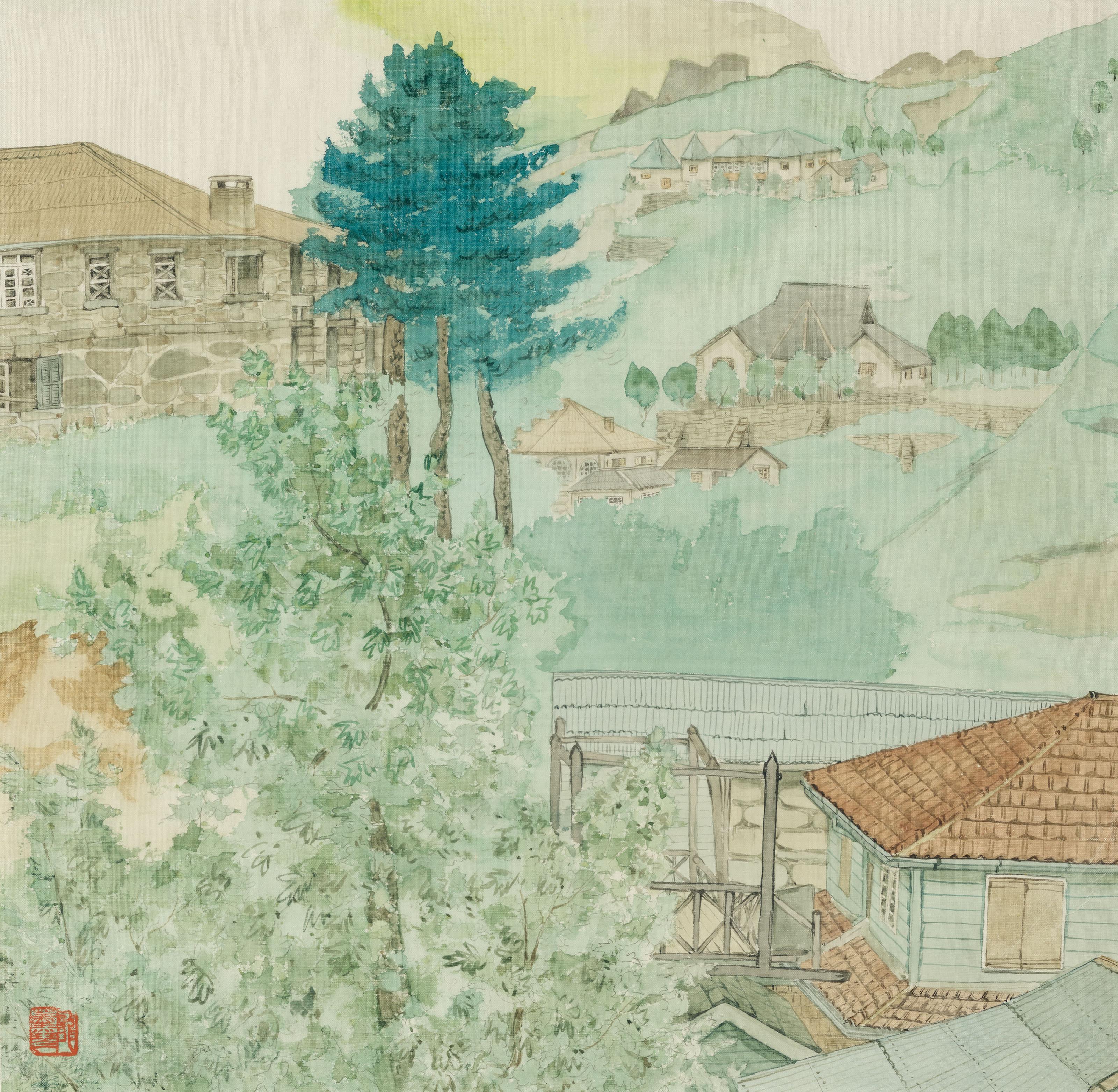 Pang Xunqin - Scenery of Mount Lu