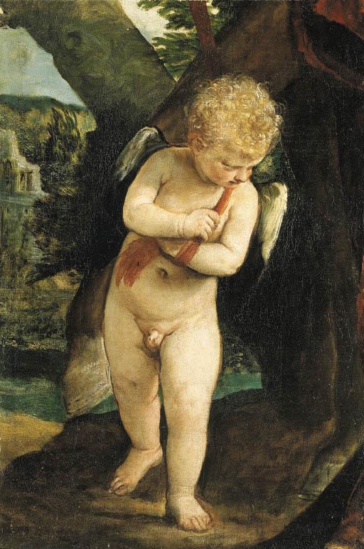 Paolo Caliari - Cupid Holding The Reins Of Mars\' Charger: A Fragment