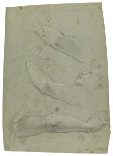 Paolo Caliari - Recto: Studies Of The Arm And Head Of A Boy Verso: Sketch Of A Mother And Children