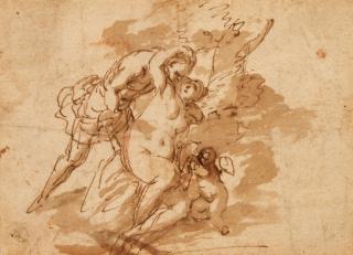 Paolo Caliari - Study of Venus, Adonis, and Cupid