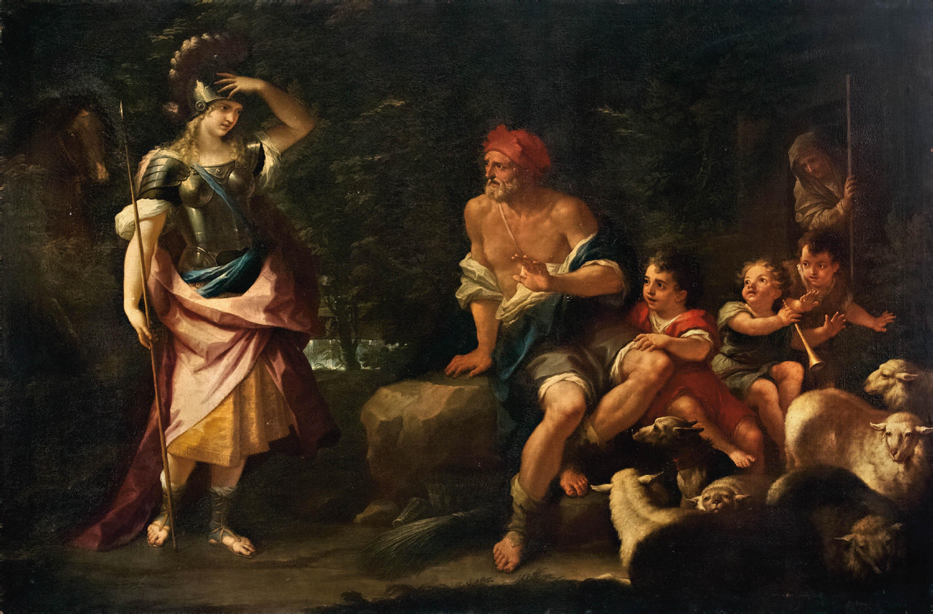 Paolo De Matteis - L\'arrivo di Erminia tra i pastori