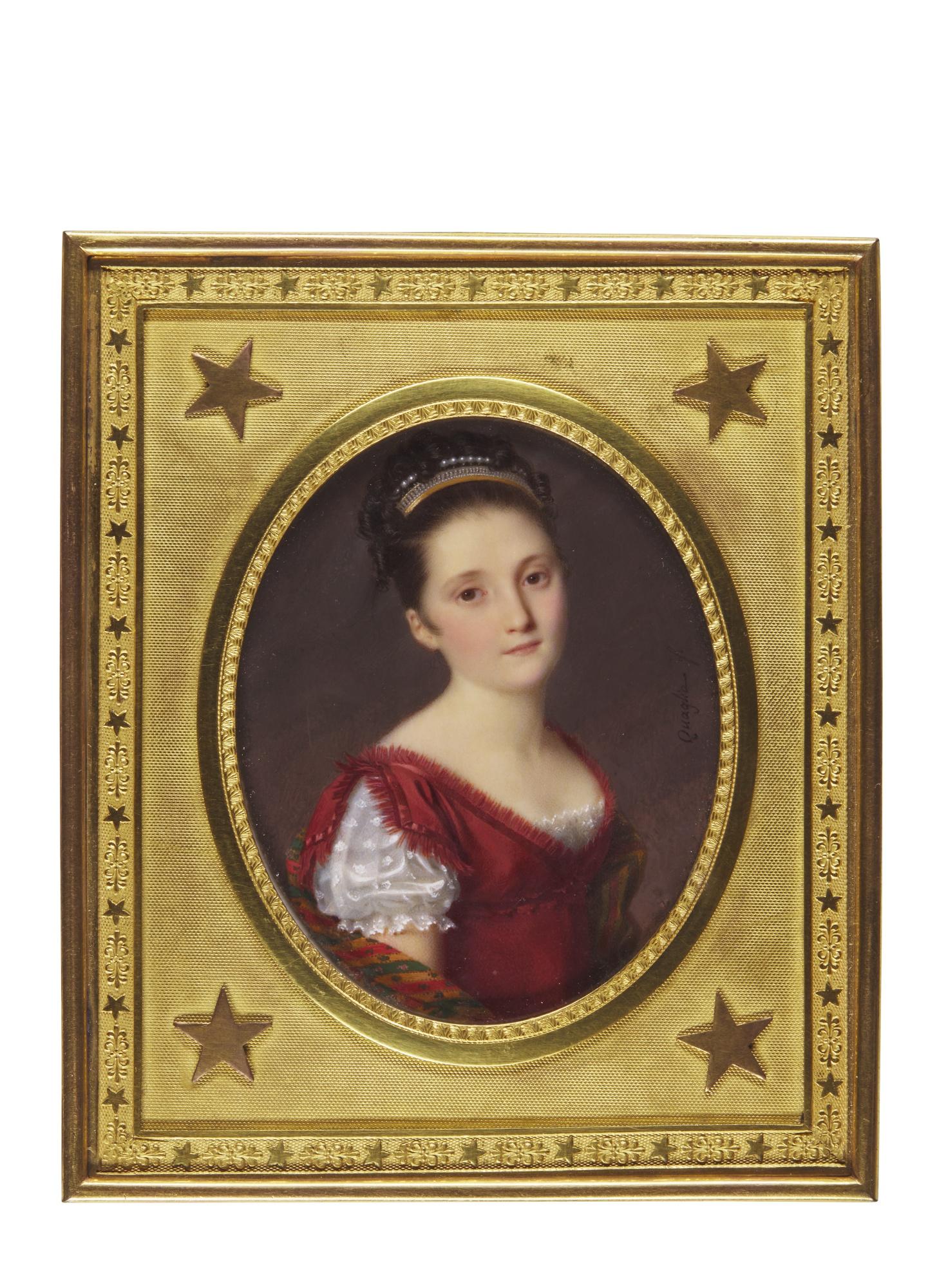 Paolo Ferdinando Quaglia - Portrait Of A Lady, Circa 1810