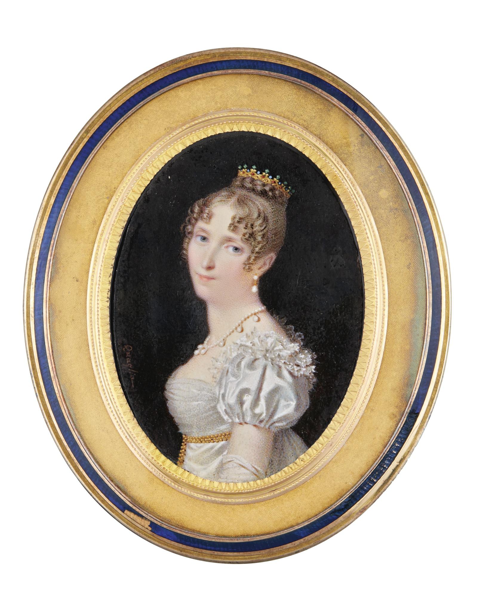 Paolo Ferdinando Quaglia - Portrait Of Hortense De Beauharnais, Queen Of Holland (1783-1837), Circa 1810