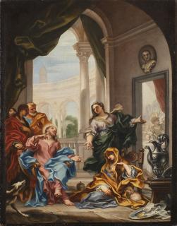 Paolo Gerolamo Piola - Gesù in casa di Marta e Maria